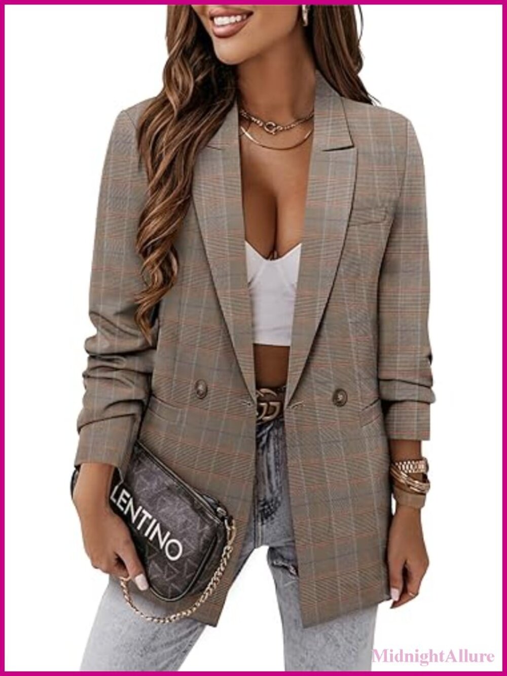 Womens Business Casual Blazer Jacket Lined Work Professional Suit Jacket